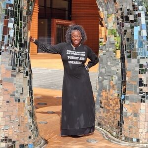 Black Oversized T-Shirt Dress